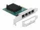 Bild 1 DeLock Netzwerkkarte 4x 1Gbps, RTL8111 PCI-Express x1