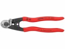 Knipex Drahtseilschere 190 mm poliert, Typ: Kabelschere, Länge