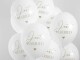 Partydeco Luftballon Just Married Weiss/Gold Ø 30 cm, 6