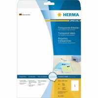 HERMA     HERMA Folienetiketten 210x297mm 4375 transparent 25 St./25
