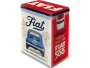 Nostalgic Art Vorratsdose Fiat 500 3 l, Beige/Blau/Rot, Produkttyp