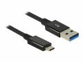 DeLock Delock USB3.1 Kabel 1m, schwarz, A-Stecker