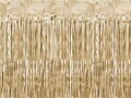 Partydeco Partyaccessoire Vorhang 90 x 250 cm, Gold-Metallic