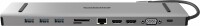 SITECOM USB-C Multi Dock 2xHDMI,VGA CN-389 3x USB-A,LAN, SD