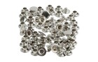 Creativ Company Hohlnieten 7 mm Silber, 50 Stück, Material: Metall