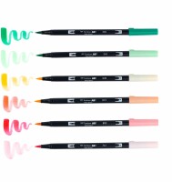 TOMBOW    TOMBOW Dual Brush Pen ABT ABT-6PPEACHY Just Peachy 6