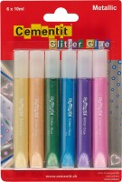 CEMENTIT  Glitter Glue Metallic 52.016.20 6x10ml, Kein Rückgaberecht