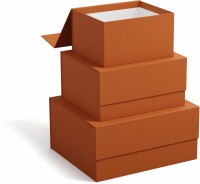 BIGSO BOX OF SWEDEN Aufbewahrungsbox Ilse 345352233 terracotta 3er-Set