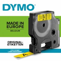 DYMO Schriftband D1 schwarz/gelb S0720580 12mm/7m, Kein