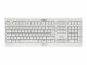 Cherry Keyboard KW 3000 Wireless [DE] pale grey
