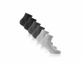 Rohner Socks Socken Sneaker Plus Grau 3er-Pack, Grundfarbe: Grau