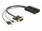 Bild 1 DeLock Adapter mit Audio HDMI - VGA, Kabeltyp: Adapter