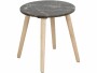 AC Design Beistelltisch Roslin Ø 40 x 45,5 cm, Nature/Schwarz