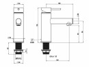 Nikles Lavaboarmatur, Material: Metall, Anschlussmass: G3/8"