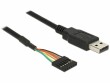 DeLock - Converter USB 2.0 > Serial-TTL 6 pin socket Pinheader 1.8 m (5 V)