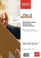 ELCO Paperbox Pac-it 300x215x80mm 74566.12 weiss 5 Stück