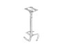 Edbak Deckenhalterung PM1 Silber, Beameraufnahme: 50 bis 490 mm