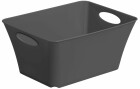 Rotho Aufbewahrungsbox Living Box 5 l Anthrazit, Materialtyp