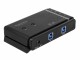 DeLock USB-Switch USB3.0, 2 Port 2x2Matrix Umschalttasten