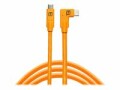 Tether Tools Kabel USB-C auf USB-C rechter Winkel orange, Zubehörtyp