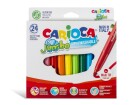 Carioca Jumbo Box 24 Stück, Mehrfarbig, Strichstärke: Keine