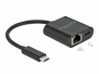 DeLock Netzwerk-Adapter Typ-C ? RJ-45, 1Gbps mit Powerdelivery