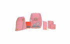 Lässig Schulrucksack-Set Boxy Unique Speckles Rosa, 7-teilig