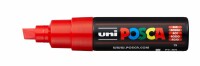 UNI-BALL  Posca Marker 8mm PC-8K RED rot, Keilspitze, Kein