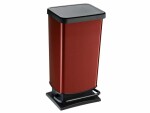 Rotho Treteimer Paso 40 l, Rot metallic, Fassungsvermögen: 40