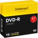 INTENSO   DVD-R   Slim             4.7GB - 4101652   16X                     10 Pcs