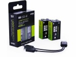 Verico Akku 2x PP3 9V 500 mAh mit USB-C