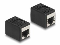 DeLock Kupplung RJ45 - RJ45, Cat.6A, Schwarz 1 Stück