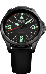 traser H3 P67 Officer Pro Automatic Black, Leder