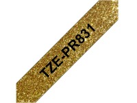 Brother Beschriftungsband TZe-PR831 Schwarz auf Gold, Länge: 8 m