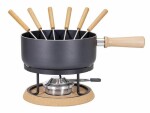 Kadastar Käsefondue-Set Bernina 9 Teile, Schwarz, Anzahl Personen