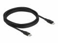 DeLock USB-Kabel USB C - Lightning 2 m, Schwarz