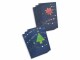 ABC Weihnachtskarte Stern und Tanne 11.7 x 17.3 cm