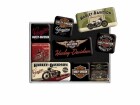 Nostalgic Art Magnet-Set Harley Davidson 9 Stück, Mehrfarbig