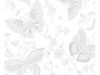 URSUS Zauberpapier 250 g/m2 10 Blatt, Weiss, Schmetterling