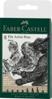 FABER-CASTELL Artist Pen Tuschestift 167158 schwarz 8 Stk., Kein