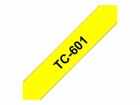 Brother Schriftbandkassette P-touch TC-601 schwarz gelb laminiert