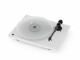 Pro-Ject Plattenspieler T1 Phono SB Weiss glanz, Detailfarbe