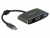 Bild 0 DeLock Adapter USB-C - HDMI, USB 3.0 Schwarz, Kabeltyp