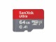 SanDisk microSDXC-Karte Ultra UHS-I A1 64 GB, Speicherkartentyp