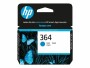 HP Inc. HP Tinte Nr. 364 (CB318EE) Cyan, Druckleistung Seiten: 300