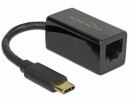 DeLock Netzwerk-Adapter USB-C ? RJ45 1Gbps, Schwarz