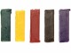 Glorex Wachsfarben 35 x 10 x 6 mm Grün/Gelb/Rot/Schwarz/Violett