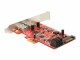 DeLock Host Bus Adapter Controller PCI-Ex1- 2x SATA3, 2x