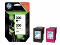 HP Inc. HP Combopack Nr. 300 (Tinte CN637EE) C/M/Y/BK, Druckleistung
