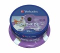 Verbatim DVD+R 8.5 GB, Spindel (25 Stück), Medientyp: DVD+R